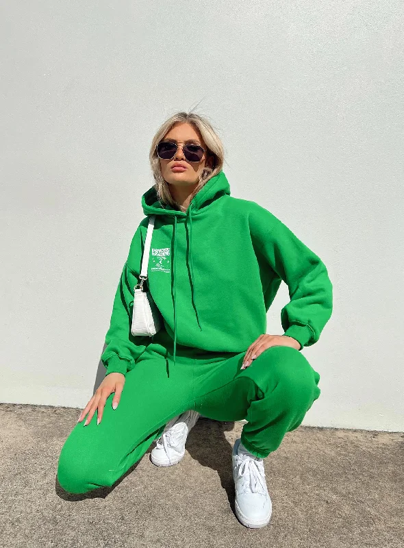 Chic Styles Pheonix Track Pants Apple Green