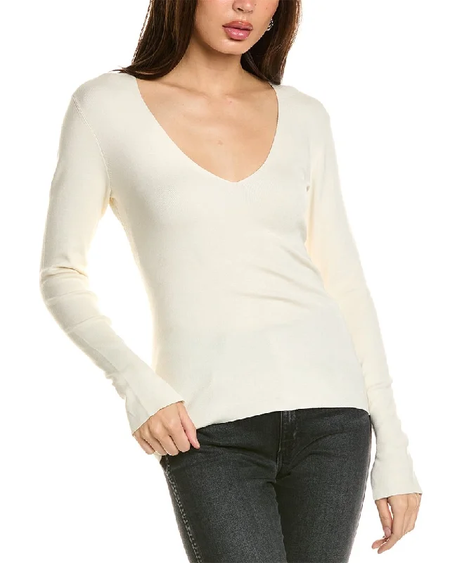 Exclusive Discount Reiss Madeleine Silk-Blend V-Neck Top