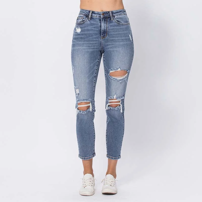 Women's Clothing Sets Destroy Skinny Jeans