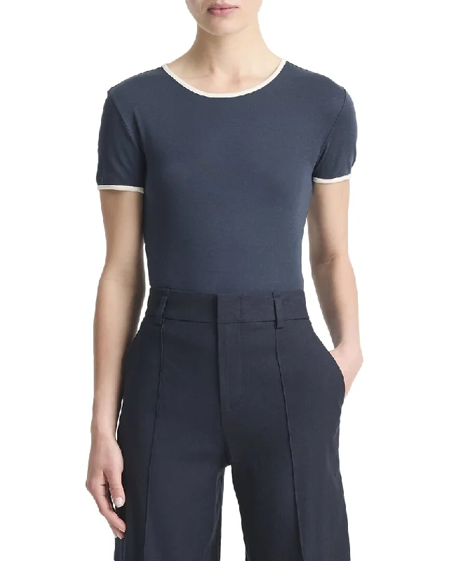 Clothing Sales Vince Tipped Crewneck Top