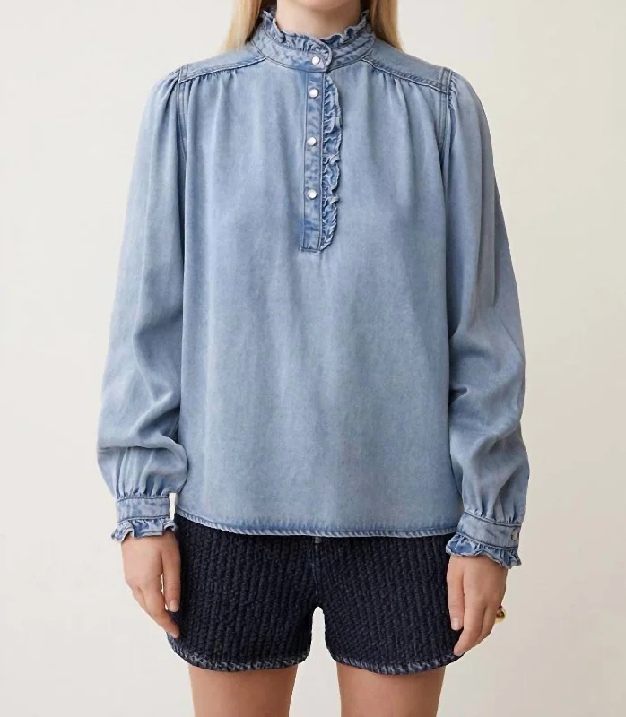 Flash Sale Clothing Laura Top In Bleu Jeans