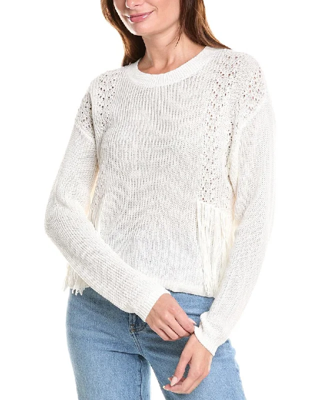 Women's Urban Clothing 27 Miles Malibu Fringe Front Sweater