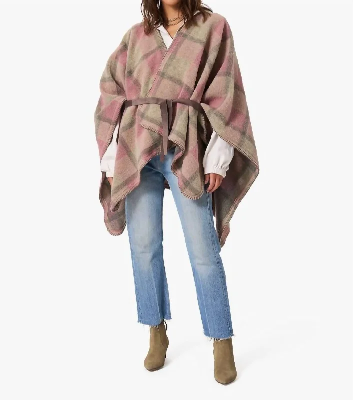 Elegant Clothing For Women Wynter Poncho In Mink Rose