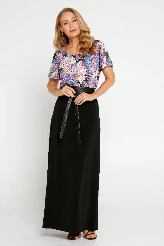 Women's Occasion Wear Clothing Delphine Maxi Skirt -  Black