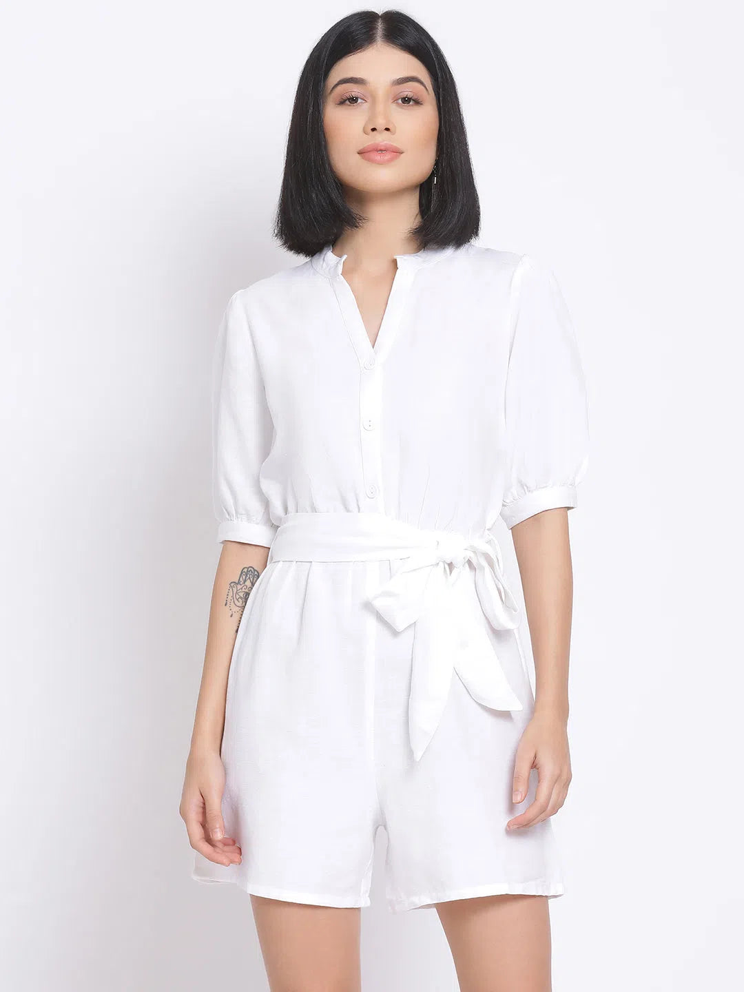 Vintage Clothing For Women Women Solid Standard White Jumpsuits & Sets