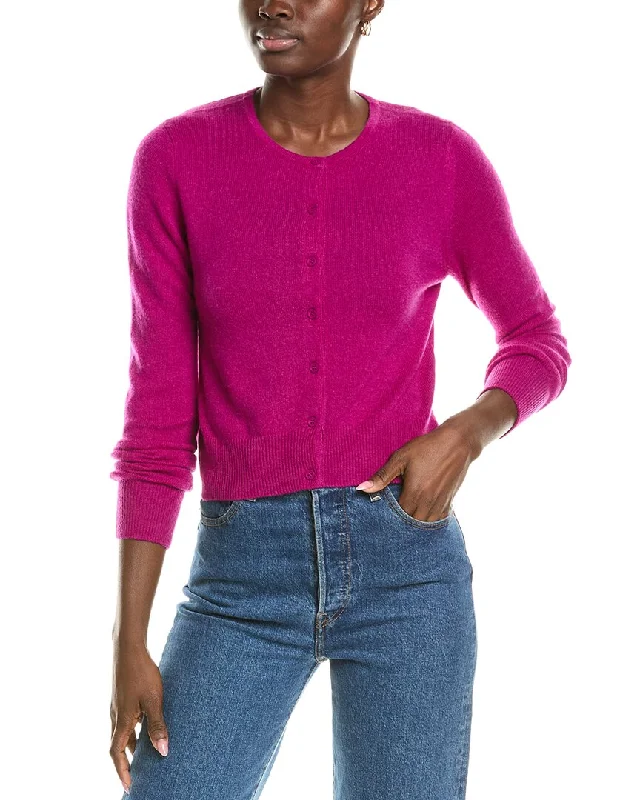 Women's Everyday Clothes Forte Cashmere Cropped Cashmere Cardigan