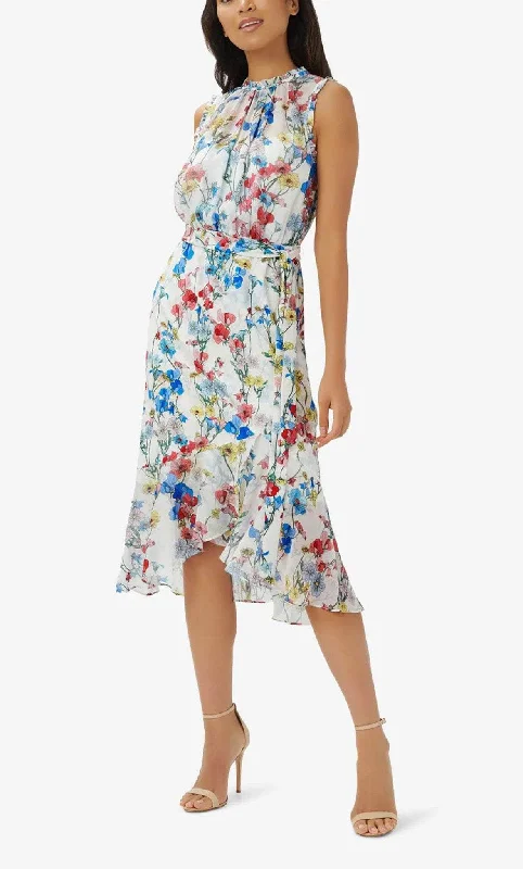 Best Clearance Sales Right Now Adrianna Papell AP1D104493 - Sleeveless Floral Knee-Length Dress Best Clearance Sales Right Now Adrianna Papell AP1D104493 - Sleeveless Floral Knee-Length Dress