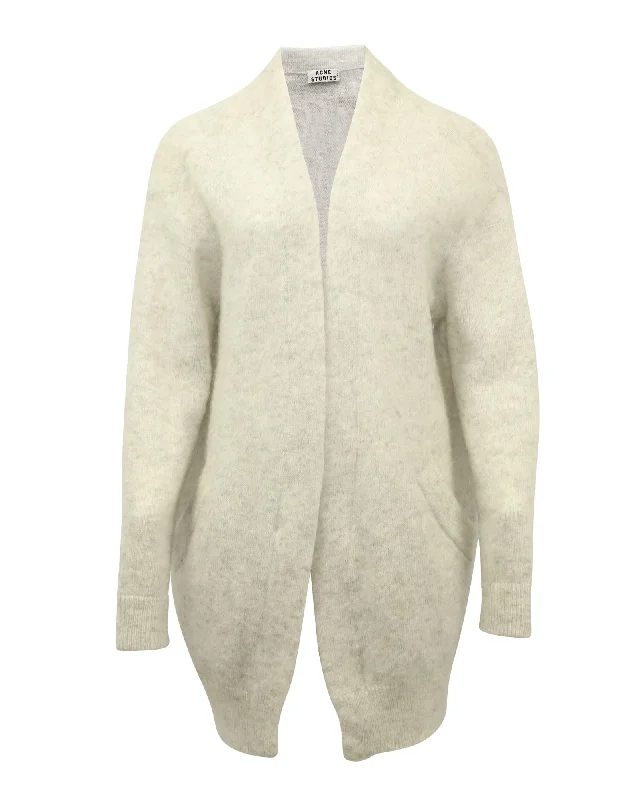 Comfortable Women's Clothes Acne Studios Raya Cardigan in Cream Wool