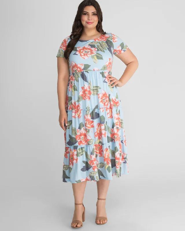 Stylish Clothes For Women Tara Floral Plus Size Maxi Dress - Sale!