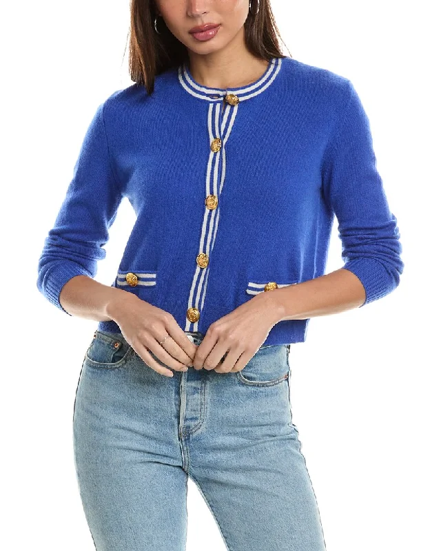 Stylish And Comfortable Clothing For Women Hannah Rose Double Tipped Cropped Cashmere Cardigan