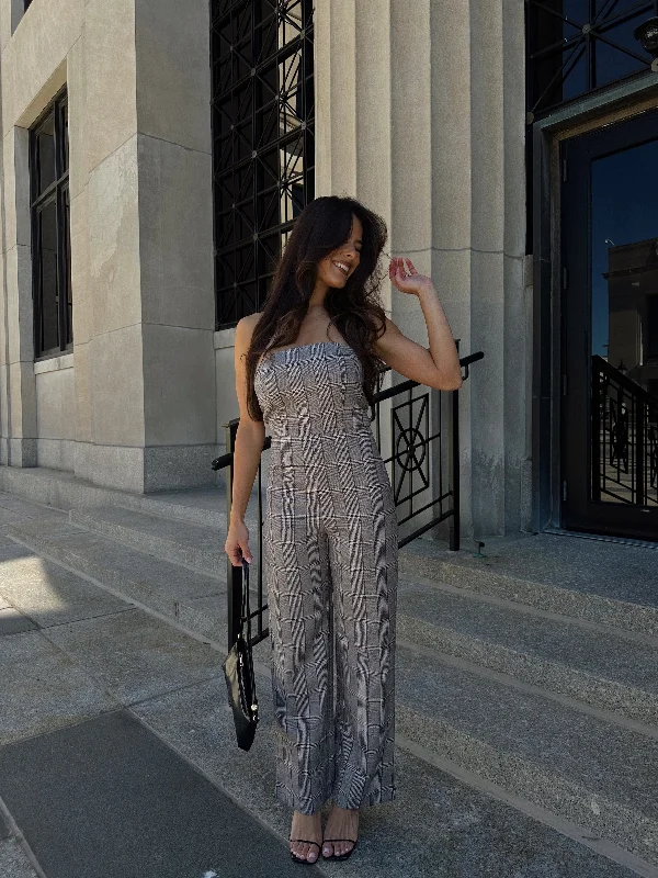 Tailored Clothing For Women Clocking In Chic Jumpsuit