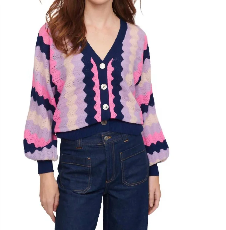 Women's Seasonal Clothing Adina Cardigan In Midnight Multi