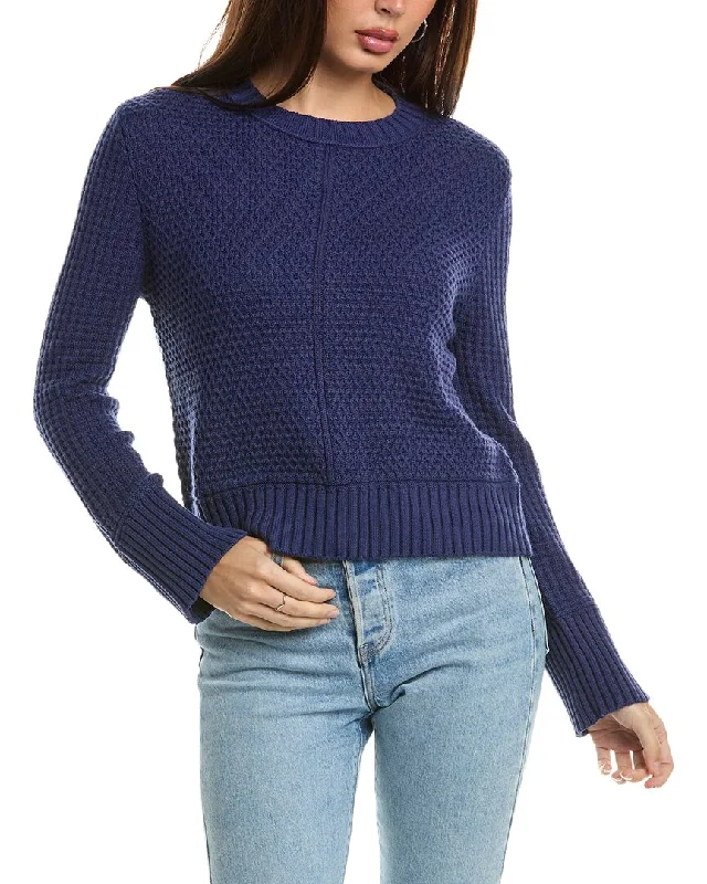 Women's Occasion Wear Clothing Hannah Rose Honeycomb Knit Cashmere-Blend Sweater