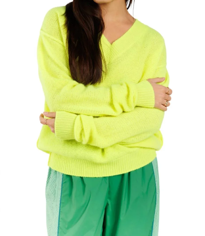 Women's Comfortable Clothes For Weekends Gauzy Lola Sweater In Pineapple