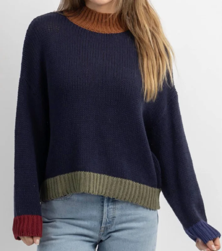 Women's Urban Clothing Bennett Combo Sweater In Navy