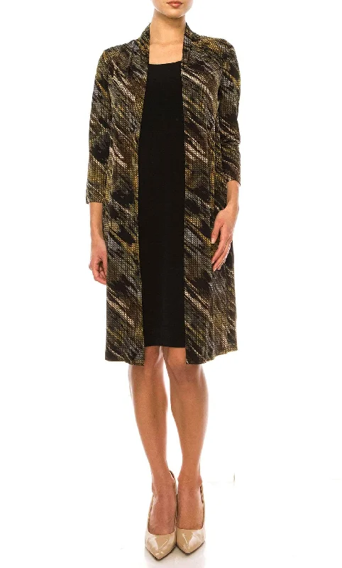 Luxury Women's Clothing Connected Apparel TGL70975 - Abstract Print Faux Jacket Dress Luxury Women's Clothing Connected Apparel TGL70975 - Abstract Print Faux Jacket Dress