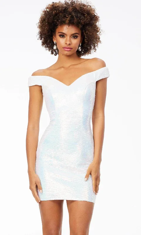 Everyday Women's Fashion Trends Ashley Lauren 4522 - Off-Shoulder Sequin Cocktail Dress Everyday Women's Fashion Trends Ashley Lauren 4522 - Off-Shoulder Sequin Cocktail Dress