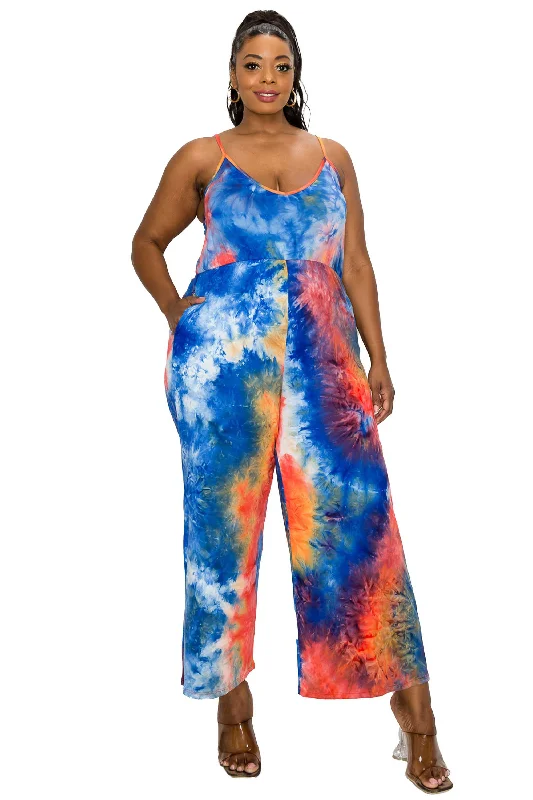 Royal/Red/Orange Tie Dye