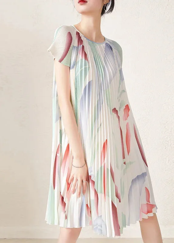 Women's Activewear for Exercise and Sports Beautiful Apricot Print Wrinkled Party Mid Dress Short Sleeve Women's Activewear for Exercise and Sports Beautiful Apricot Print Wrinkled Party Mid Dress Short Sleeve