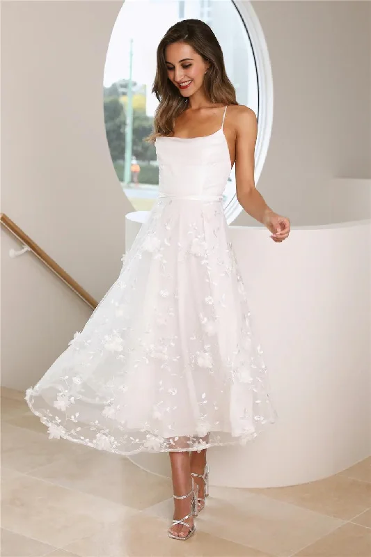 Women's Elegant Clothing Sets Dreamy Occasion Dress White