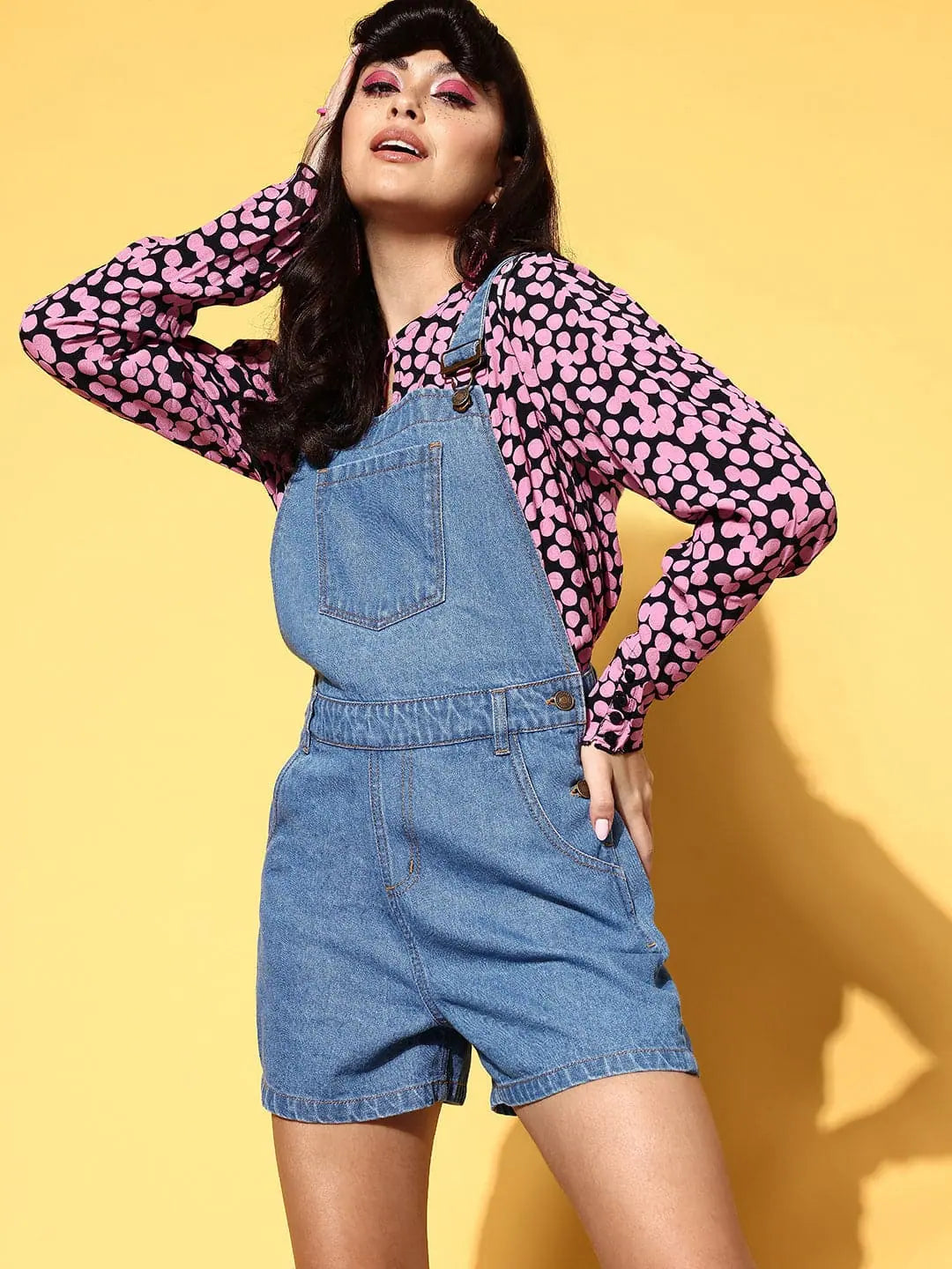 Unique Women's Fashion Pieces Women Solid Blue Jumpsuits & Sets