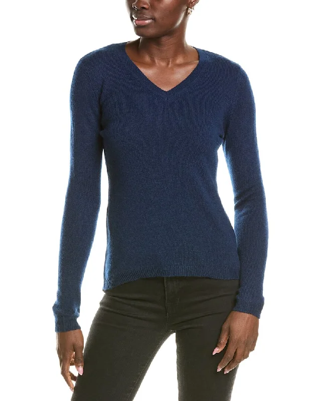 Fashionable Women's Clothing Forte Cashmere V-Neck Cashmere Sweater