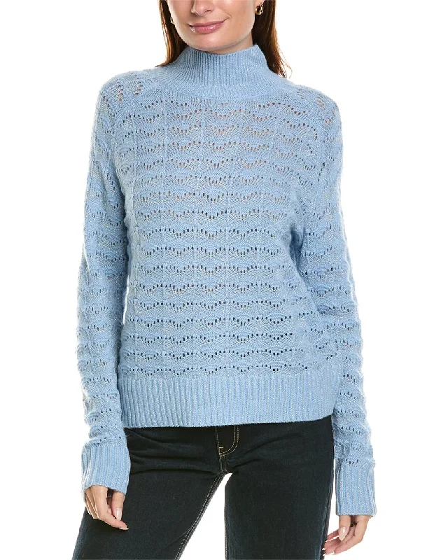 Stylish Clothes For Women Kier+J Turtleneck Wool & Cashmere-Blend Sweater