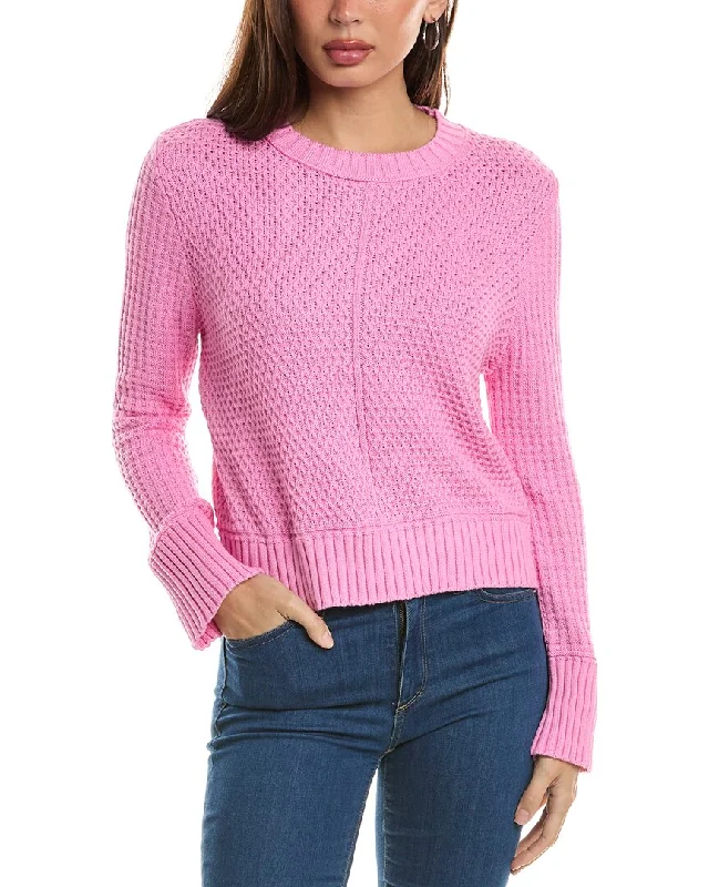 Timeless Women's Clothes Hannah Rose Honeycomb Knit Cashmere-Blend Sweater