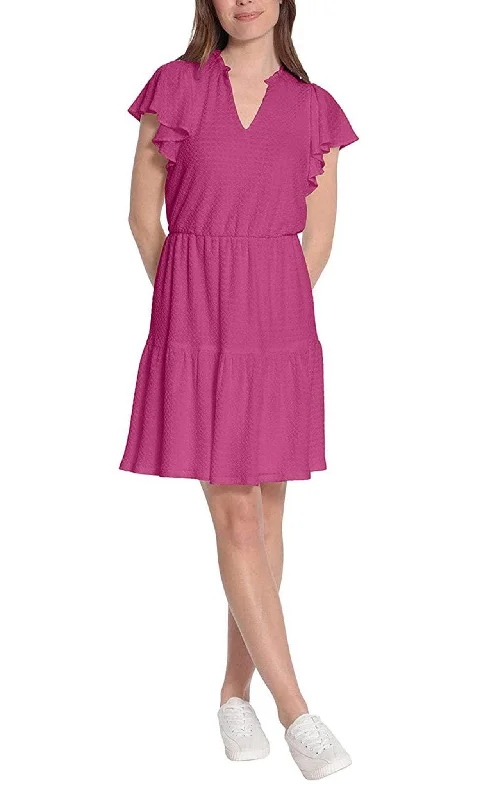 Comfortable Casual Women's Clothing London Times T6243M - Short Sleeve A-Line Cocktail Dress Comfortable Casual Women's Clothing London Times T6243M - Short Sleeve A-Line Cocktail Dress