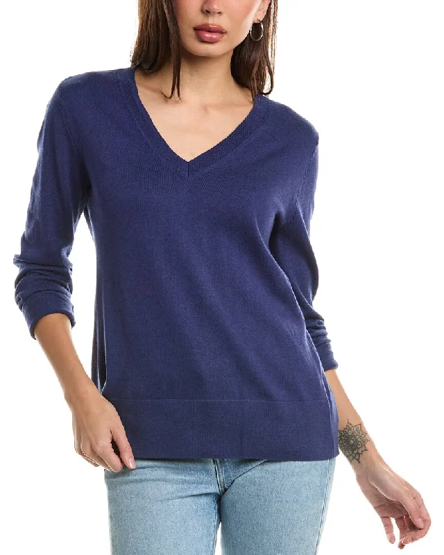 Women's Holiday Clothing Hannah Rose Santa Monica Cashmere-Blend Pullover