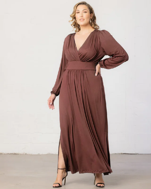 Women's Contemporary Clothing Kelsey Long Sleeve Maxi Dress - Sale!