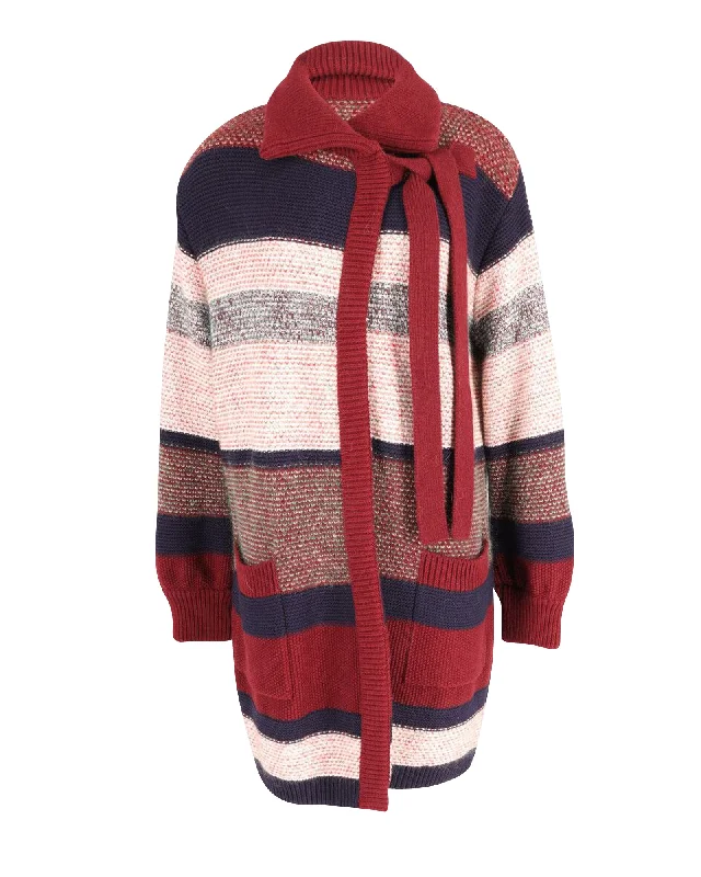 Women's Trendy Clothing Chloe Striped Cardigan in Multicolor Mohair