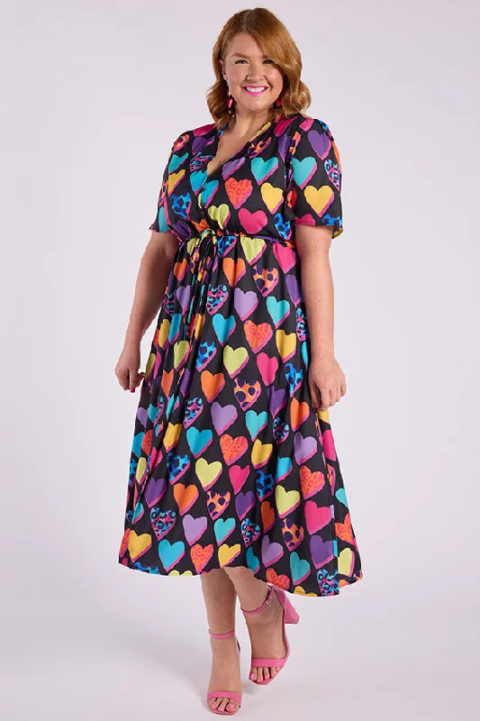 Stylish And Comfortable Clothing For Women Marley Inky Hearts Dress