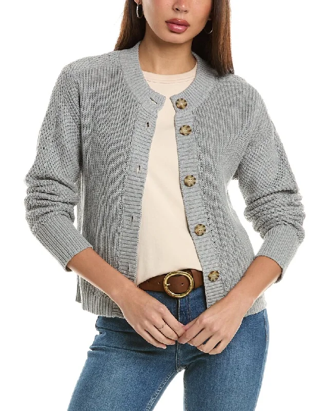 Women's Holiday Clothing Hannah Rose Textured Cashmere-Blend Cardigan