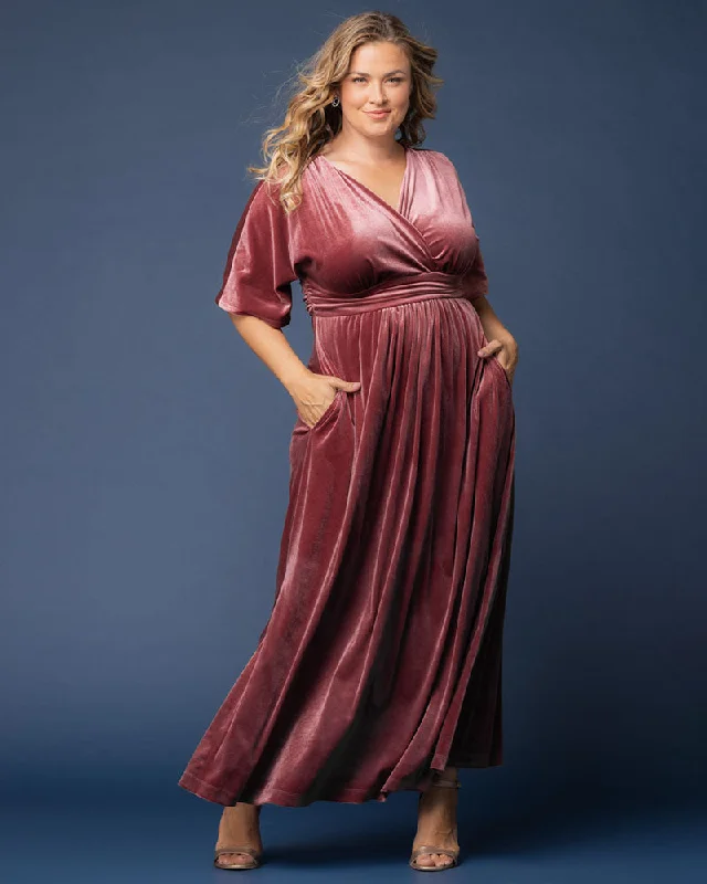 Women's Clothes For The Office Verona Velvet Evening Gown - Sale!