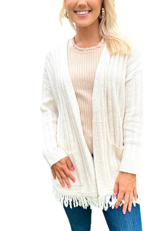 Women's Professional Clothes Delaney Cardigan In White