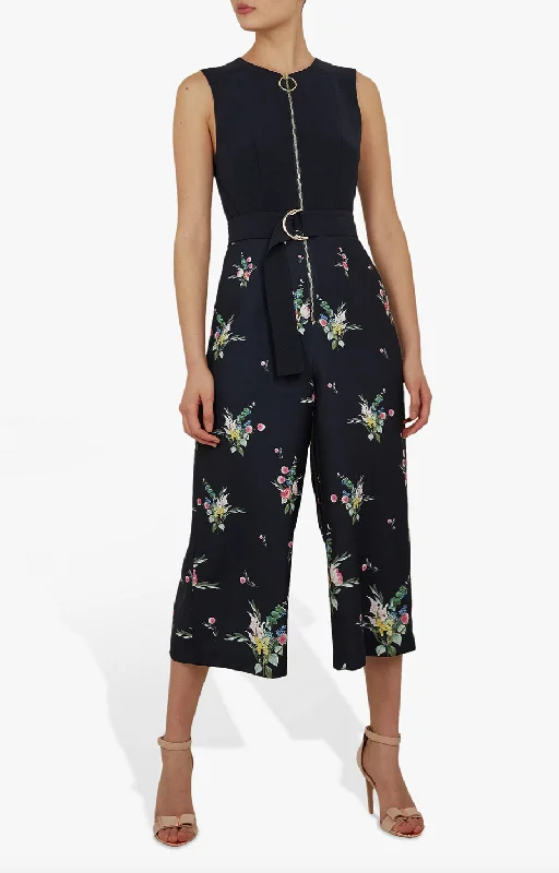 Women's Formal Event Clothing Ted Baker Sierrah Floral Zip Detail Jumpsuit