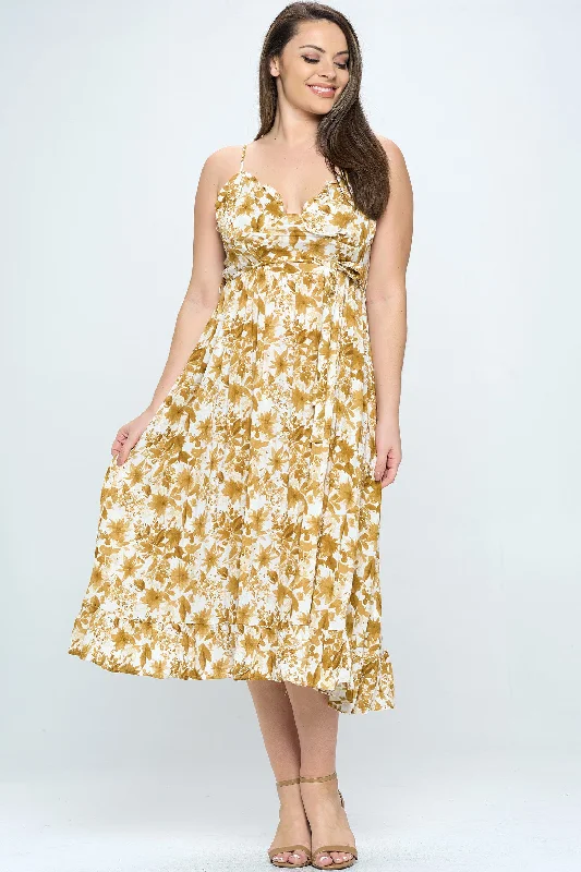 Women's Clothing For Work Plus Size Flora Midi Dress