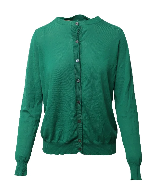 Women's Fashion Clothes Marni Button-down Cardigan in Green Cotton