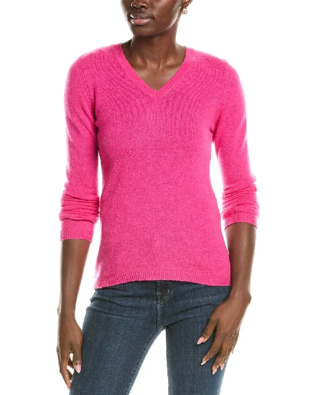 Women's Outerwear Clothing Forte Cashmere V-Neck Cashmere Sweater