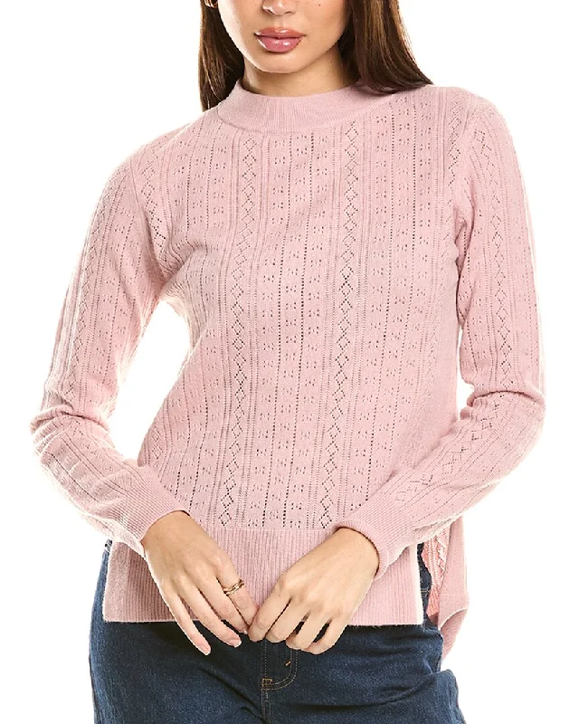 Women's Fashion Clothes Malo Cashmere Pointelle Wool & Cashmere-Blend Sweater