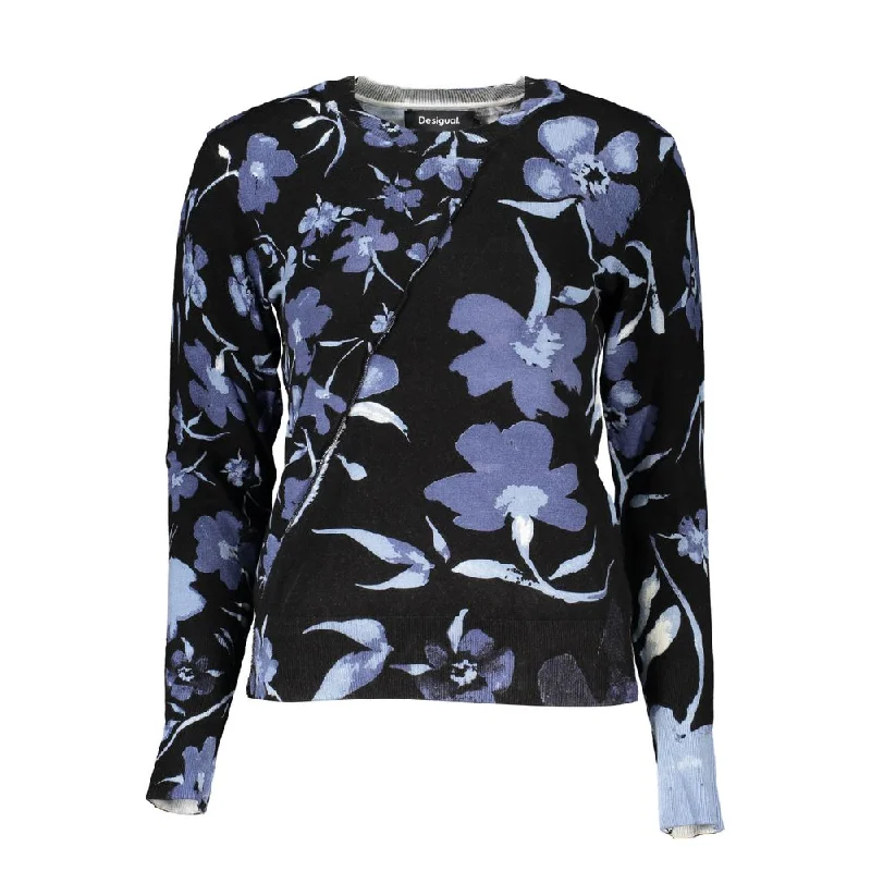 Charming Women's Clothes For Special Events Desigual Chic Contrasting Crew Neck Women's Sweater