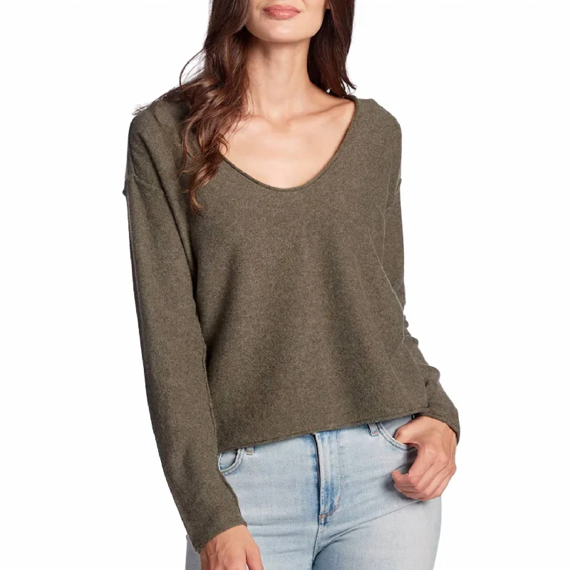 Women's Occasion Wear Clothing The Nora Sweater In Military