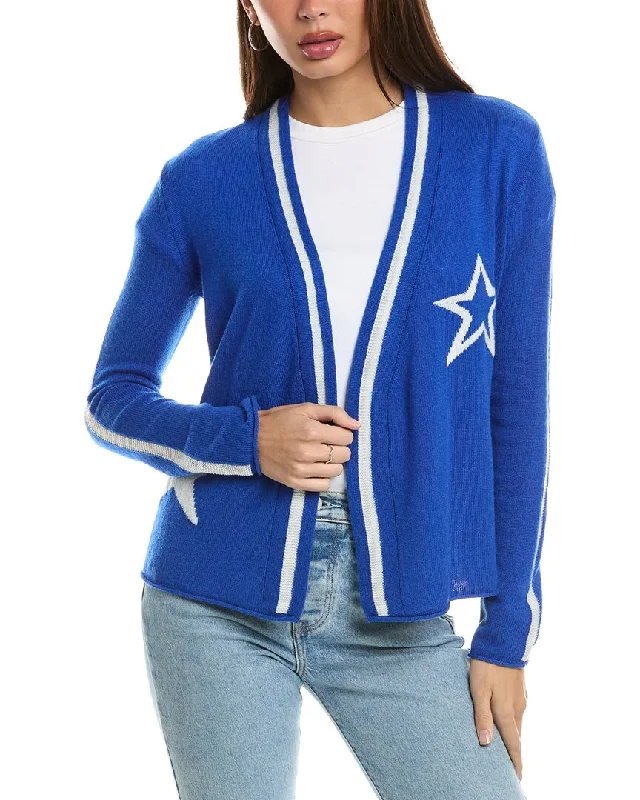 Chic Clothes For Women Hannah Rose Star Intarsia Wool & Cashmere-Blend Cardigan