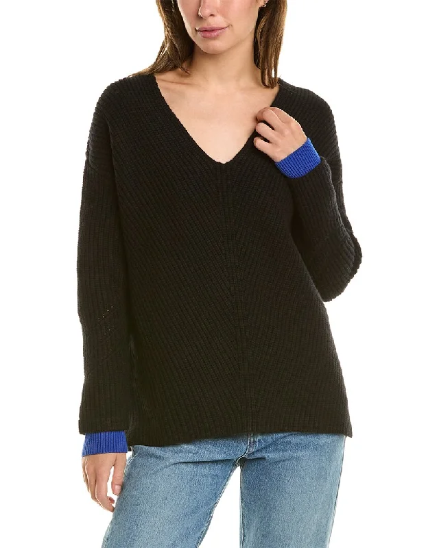 Timeless Women's Clothing ASKK NY Chunky V-Neck Sweater