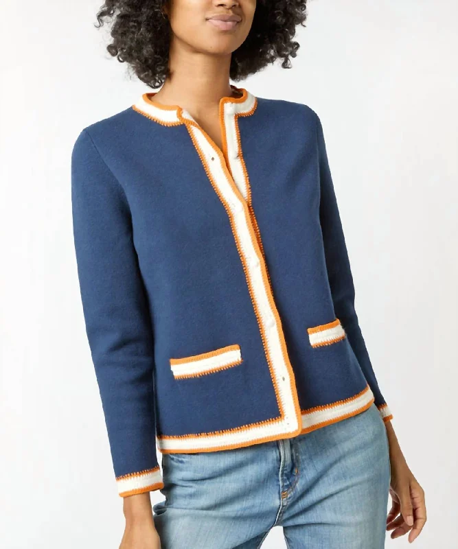 Women's Outerwear Clothing Aubrey Cardigan In Navy