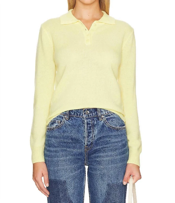 Women's Clothes For Outdoor Events Pina Polo Sweater In Butter