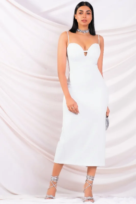 Chic Clothing For Women Sweetheart Bodycon Midi Dress