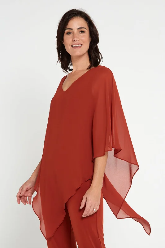 Women's High-End Clothing Aubriella Top - Rust