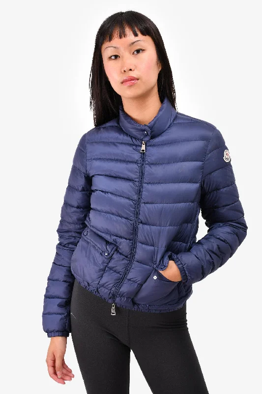 Unbeatable Discounts On The Latest Fashion Trends Moncler Navy Blue Quilted Puffer Jacket Size 1